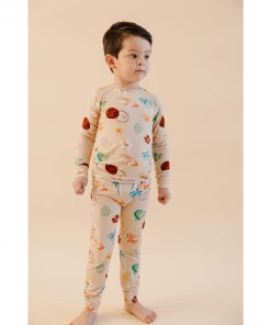 Two-Piece Sets Retro Beach Bamboo Lounge Set - Arrows & Bow X Joss + J