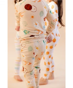 Two-Piece Sets Retro Beach Bamboo Lounge Set - Arrows & Bow X Joss + J