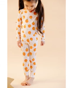 Oranges Bamboo Lounge Set - Arrows & Bow X Joss + J Two-Piece Sets