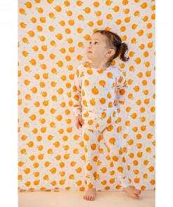 Oranges Bamboo Lounge Set - Arrows & Bow X Joss + J Two-Piece Sets