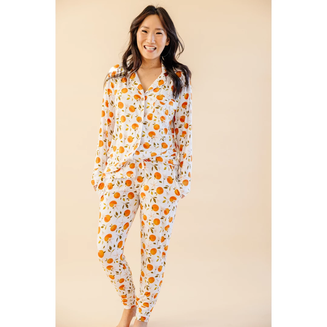 Orange Blossom Bamboo Women's Luxe Lounge Set - Arrows & Bow X Joss + J Sets 6 Orange Blossom Bamboo Women's Luxe Lounge Set - Arrows & Bow X Joss + J Sets