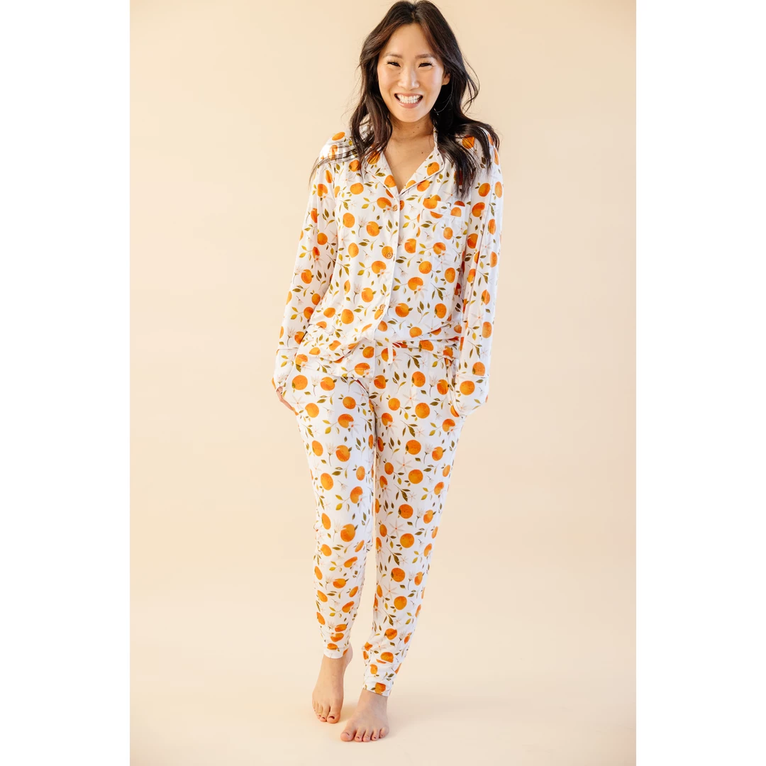 Orange Blossom Bamboo Women's Luxe Lounge Set - Arrows & Bow X Joss + J Sets 7 Orange Blossom Bamboo Women's Luxe Lounge Set - Arrows & Bow X Joss + J Sets