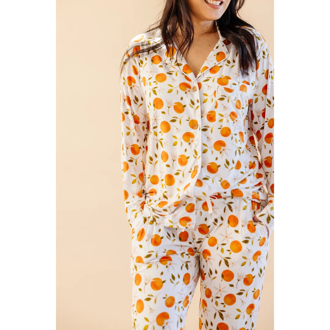 Orange Blossom Bamboo Women's Luxe Lounge Set - Arrows & Bow X Joss + J Sets 3 Orange Blossom Bamboo Women's Luxe Lounge Set - Arrows & Bow X Joss + J Sets