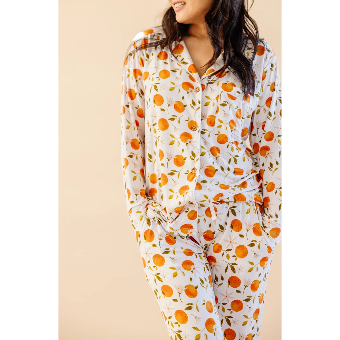 Orange Blossom Bamboo Women's Luxe Lounge Set - Arrows & Bow X Joss + J Sets 8 Orange Blossom Bamboo Women's Luxe Lounge Set - Arrows & Bow X Joss + J Sets