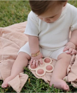 Mushie Dried Thyme + Natural + Shifting Sand Flower Press Toy Toys