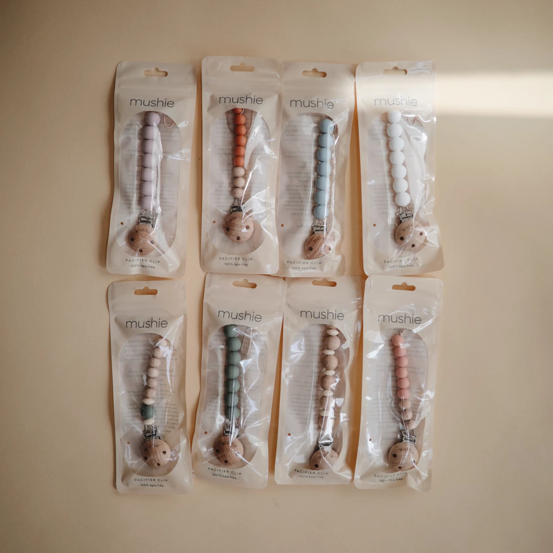 Mushie Iron Cleo Pacifier Clip Pacifier Goods 4 Mushie Iron Cleo Pacifier Clip Pacifier Goods