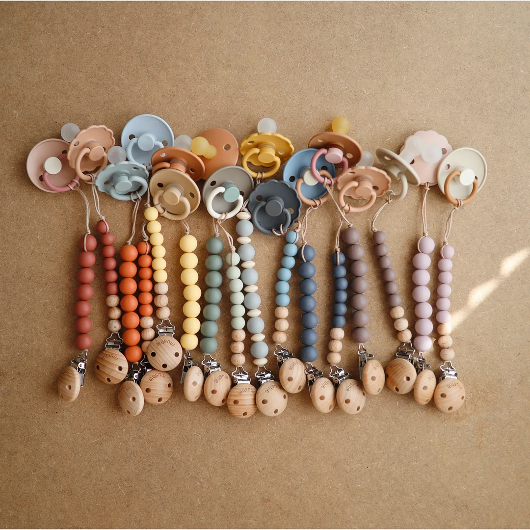 Mushie Iron Cleo Pacifier Clip Pacifier Goods 5 Mushie Iron Cleo Pacifier Clip Pacifier Goods