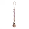 Mushie Pacifier Goods Mauve Cleo Pacifier Clip