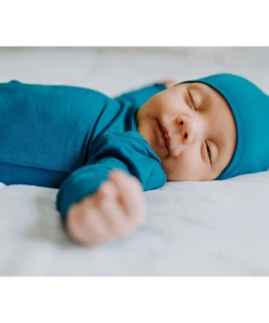 Three Little Tots Blue Knotted Gown