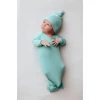 Three Little Tots Mint Knotted Gown Preemie + Newborn