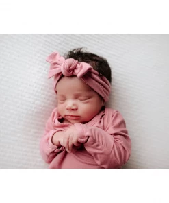 Three Little Tots Preemie + Newborn Rose Headband