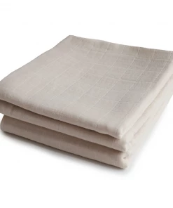 Mushie Fog 3-pack Muslin Cloths