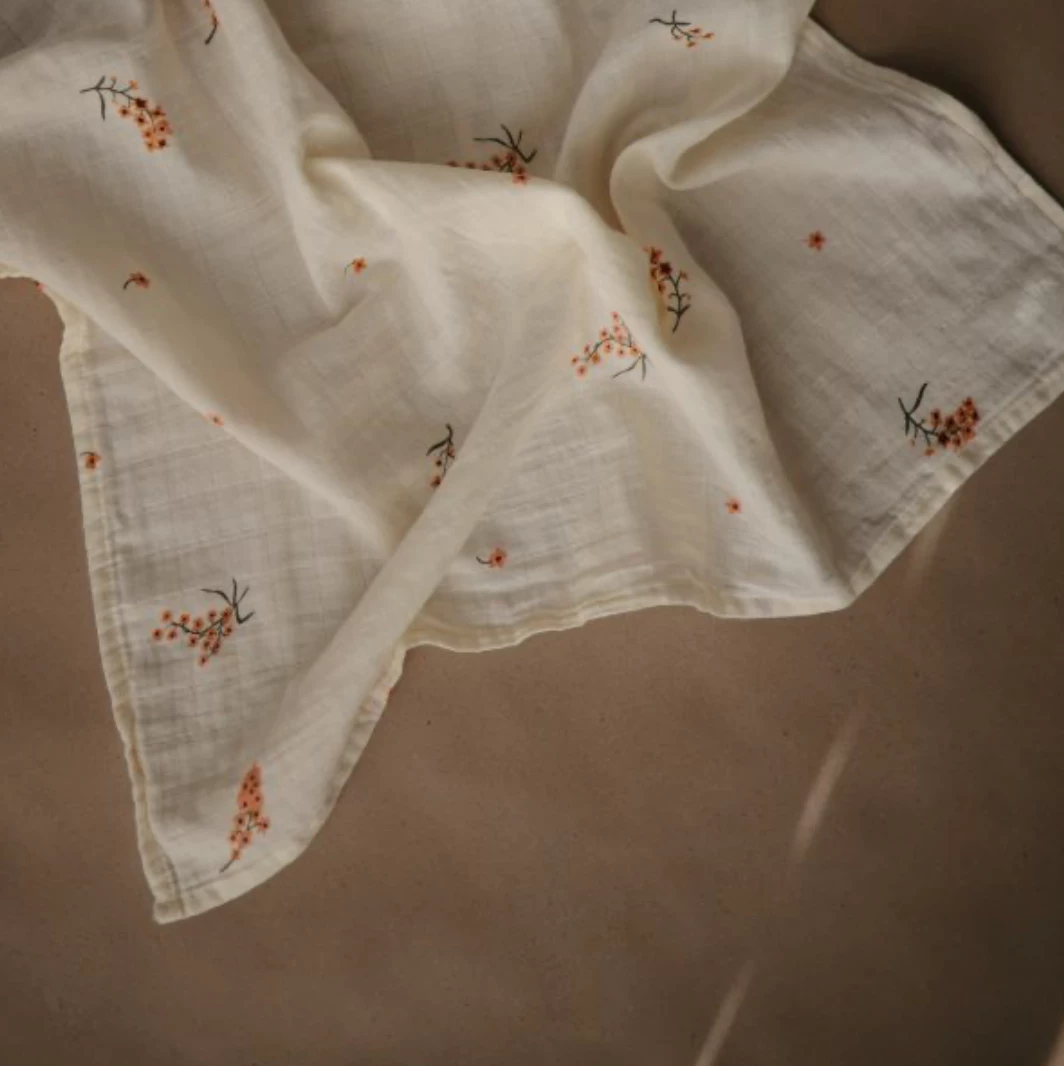 Mushie Bath Goods Flowers 3-pack Muslin Cloths 3 Mushie Bath Goods Flowers 3-pack Muslin Cloths