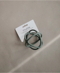 Mushie Dove Gray Ball Teether Toy