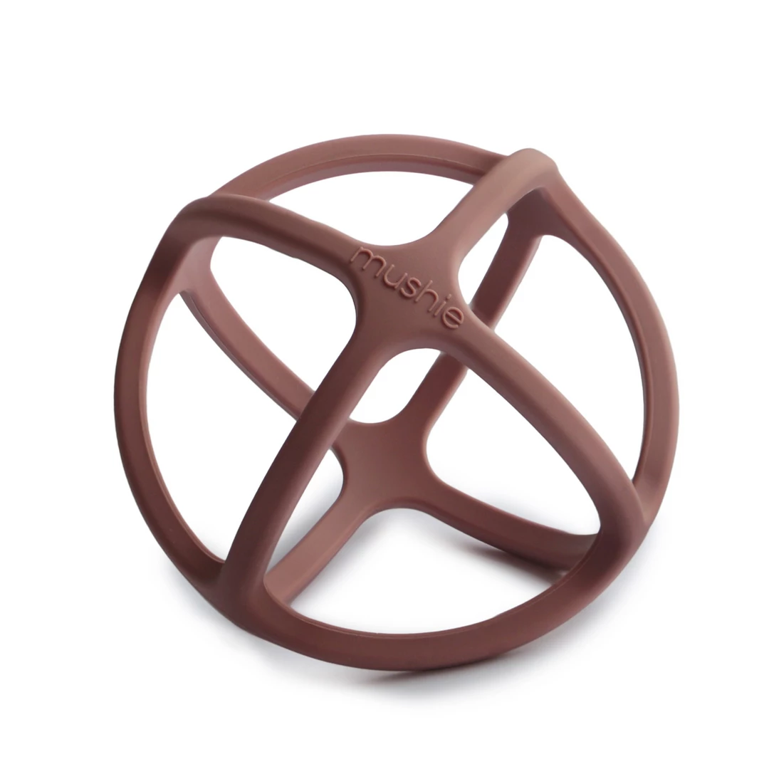 Mushie Toys Woodchuck Ball Teether Toy 3 Mushie Toys Woodchuck Ball Teether Toy