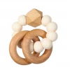 Pretty Please Teethers Ivory Sawyer Xl Teething Ring Rattle Toy Toys