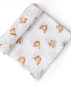 Pehr Swaddles + Blankets Rainbows Organic Swaddle