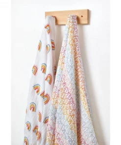 Pehr Swaddles + Blankets Rainbows Organic Swaddle