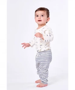 Pehr Blue Stripe Harem Pants