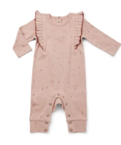 Pehr Pink Moon + Star Pleated Romper Overalls + Rompers