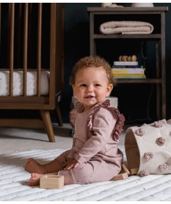 Pehr Pink Moon + Star Pleated Romper Overalls + Rompers