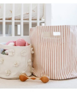 Pehr Natural Pom Pom Mini Basket 7 Pehr Natural Pom Pom Mini Basket