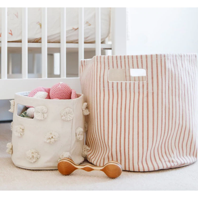 Pehr Natural Pom Pom Mini Basket 5 Pehr Natural Pom Pom Mini Basket