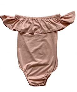 Bailey's Blossoms Blush Flutter Sleeve Leotard