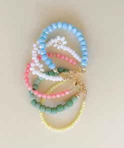 Little Lunds Co Pink Coral Bubble Bracelet Jewelry