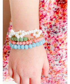 Little Lunds Co Pink Coral Bubble Bracelet Jewelry