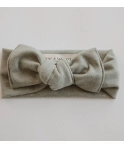 Mae + Skye Soft Sage French Terry Headwrap Headwear