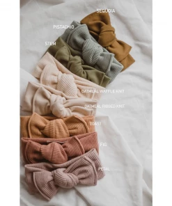 Mae + Skye Fig Waffle Knit Headwrap Headwear