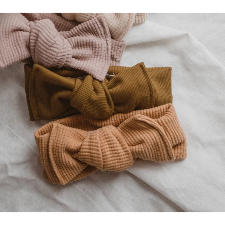 Mae + Skye Toast Waffle Knit Headwrap 4 Mae + Skye Toast Waffle Knit Headwrap