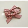 Mae + Skye Old Rose Petite Schoolgirl Bow Nylon Headband Headwear