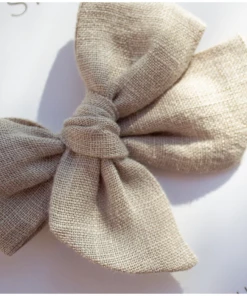 Mae + Skye Hazel Wood Mini Pinwheel Bow Nylon Headband