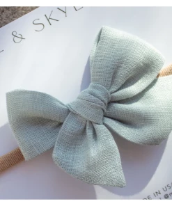 Mae + Skye Meadow Mini Pinwheel Bow Nylon Headband