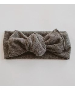 Mae + Skye Headwear Charcoal Ribbed Knit Headwrap