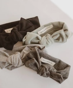 Mae + Skye Headwear Charcoal Ribbed Knit Headwrap