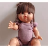 Dusty Purple Romper Ruffle Sleeve Minikane Clothing Dolls + Plushies
