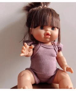 Dusty Purple Romper Ruffle Sleeve Minikane Clothing Dolls + Plushies