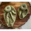Dolls + Plushies Olive Green Knotted Minikane Turban Hat