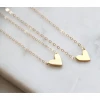 Mesa Blue Mother Daughter Set Heart Necklaces