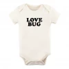 Tenth + Pine Love Bug Black + Natural Organic Onesie