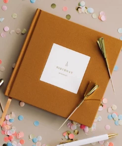 Promptly Journals Amber Birthday Memories Journal Paper Goods