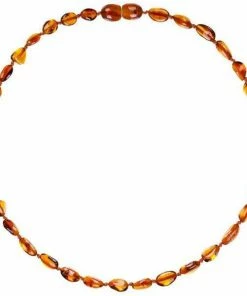 Powell's Owl Amber Beans Cognac Necklace Jewelry