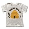 Rivet Apparel Graphic Tees Bee Happy Cream Vintage Tee