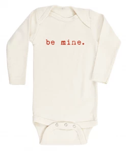 Tenth + Pine Be Mine Red + Natural Organic Long Sleeve Onesie 5 Tenth + Pine Be Mine Red + Natural Organic Long Sleeve Onesie
