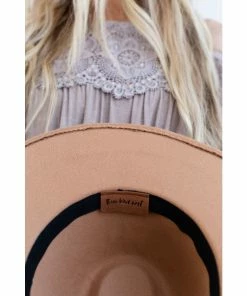 J+j Brown Venice Wide Brim Hat