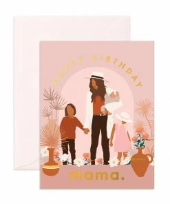 Fox + Fallow Party Time Birthday Mama Kids Greeting Card