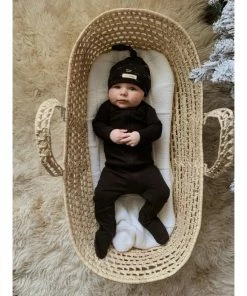 Loved Baby Sleepers Black Organic Cotton Zip Sleeper